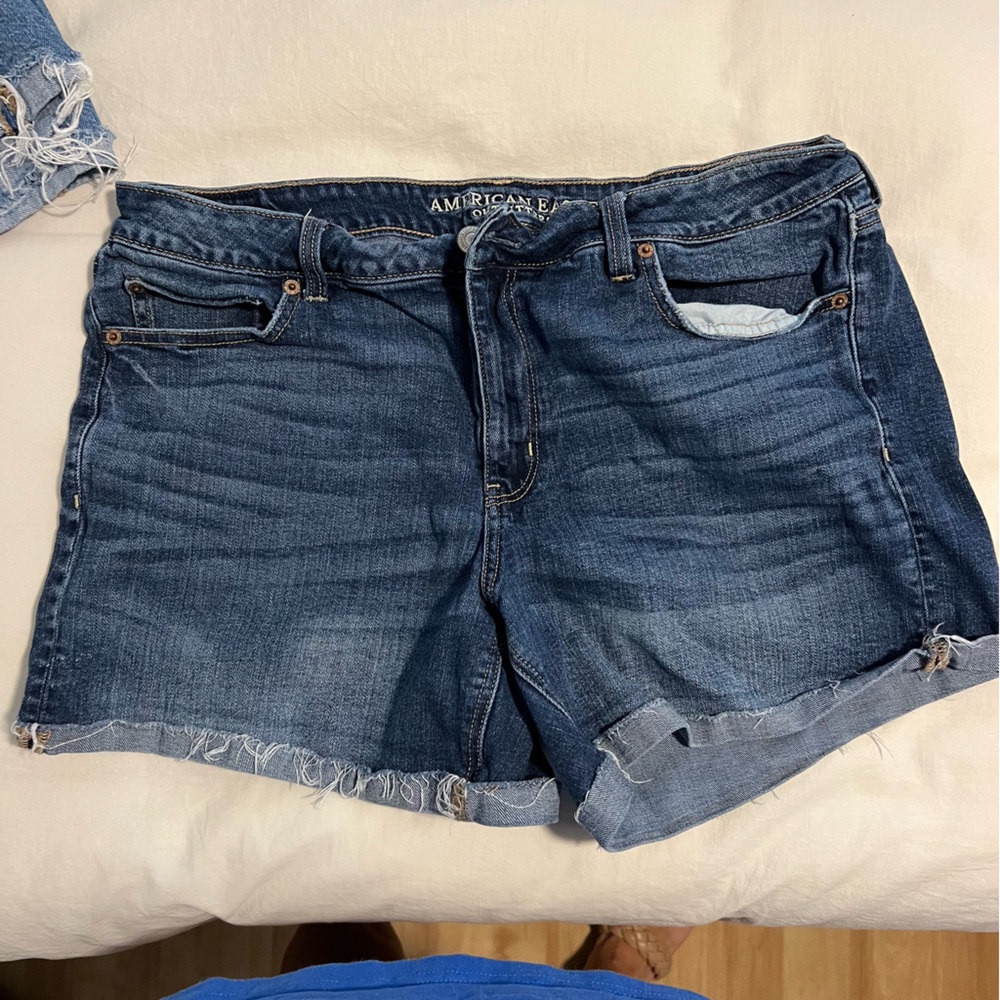 American Eagle Tomgirl Midi Jean Short Sz 16
